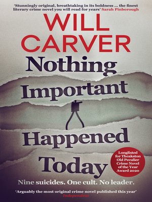cover image of Nothing Important Happened Today